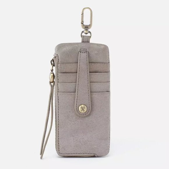NWT New Hobo Delve Wallet Granite Gold Leather Retired Rare